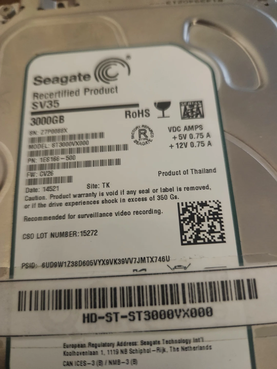Seagate SV35 3000GB Hard Drive - photo 2