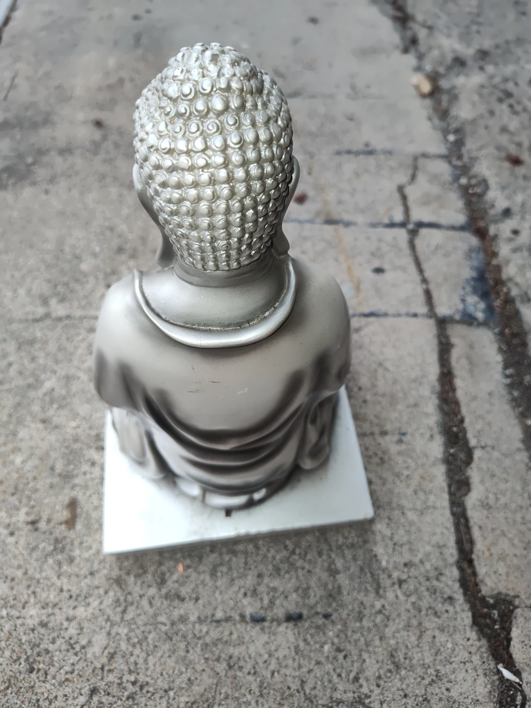 Silver Buddha Statue - photo 2