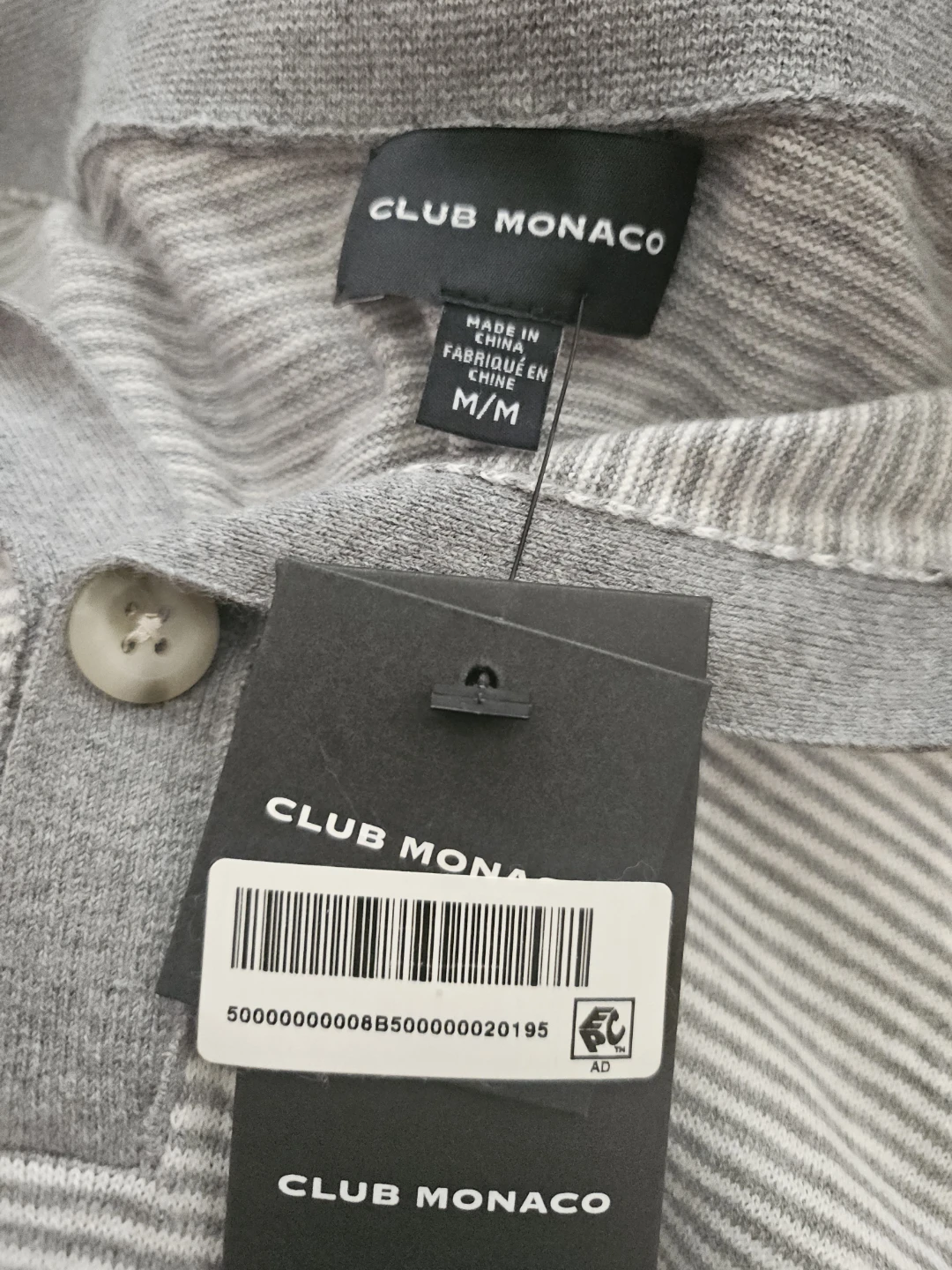 Club Monaco Grey Striped Knit Cardigan M/M - photo 3