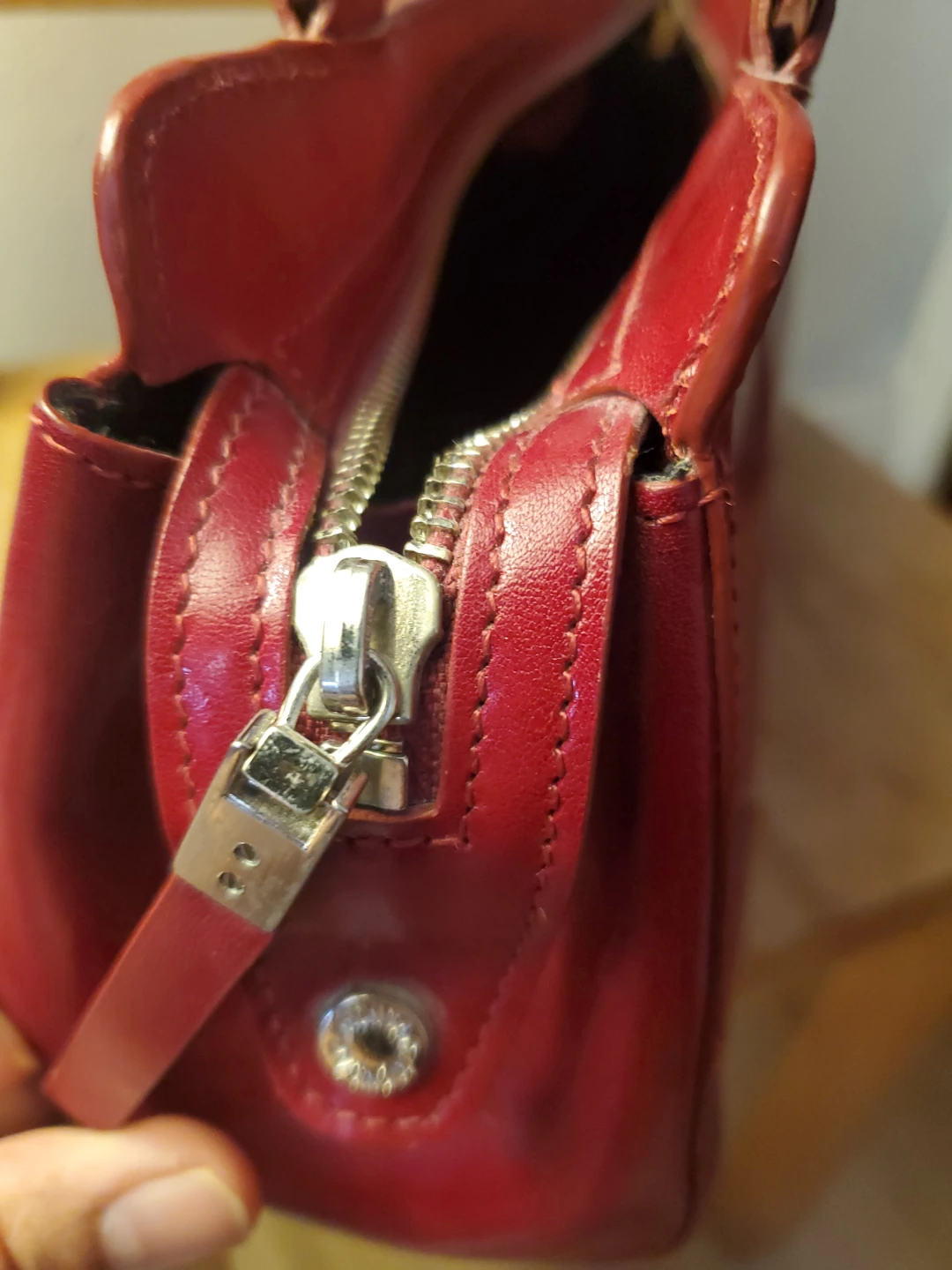 MONSAC Red Leather Handbag - photo 2