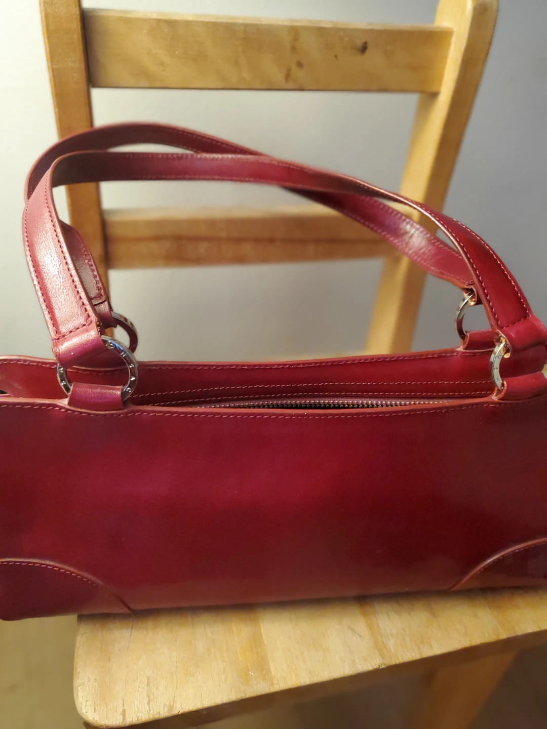 MONSAC Red Leather Handbag - photo 3