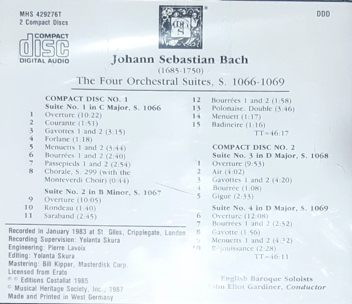 Johann Sebastian Bach - The Four Orchestral Suites - photo 2