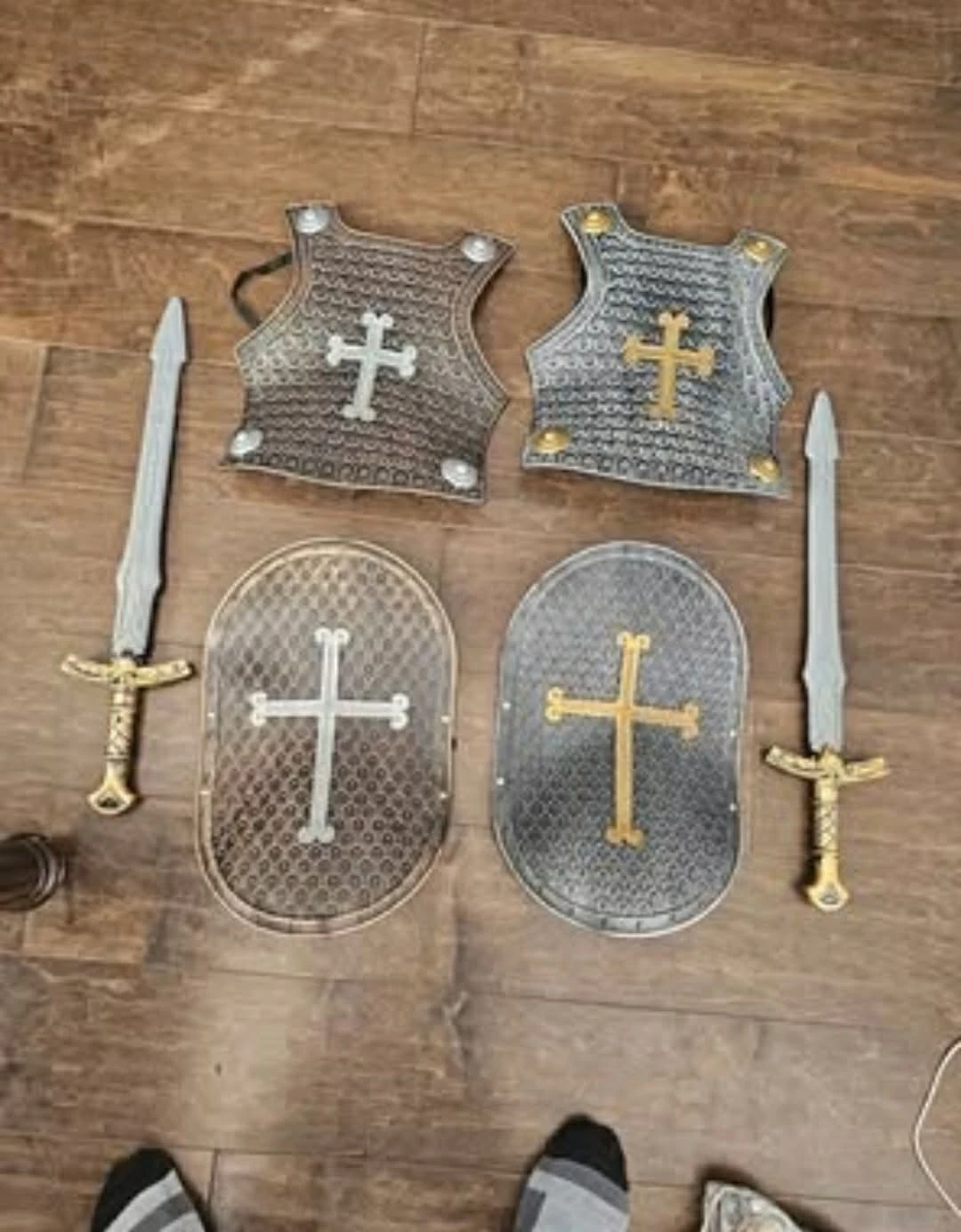 Medieval Knight Breastplate and Sword  set Retro Costume ... - photo 4