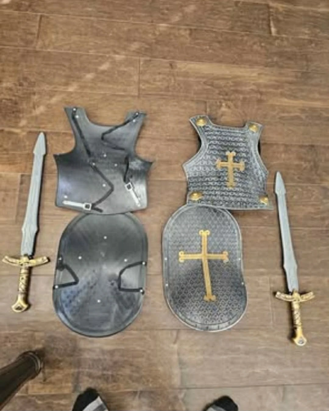 Medieval Knight Breastplate and Sword  set Retro Costume ... - photo 5