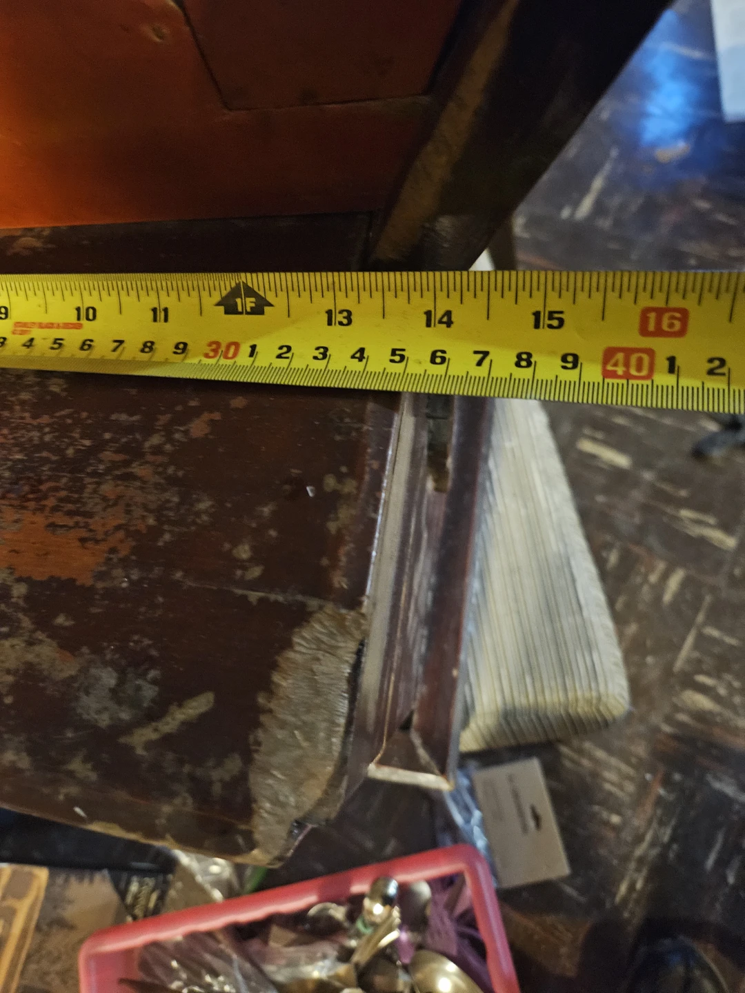 Vintage Wooden Carrier Box with Handle - photo 5