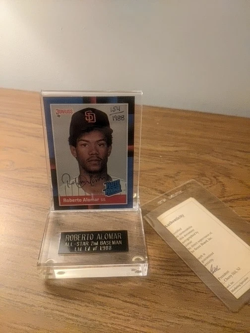 Roberto Alomar rookie card signed - photo 4