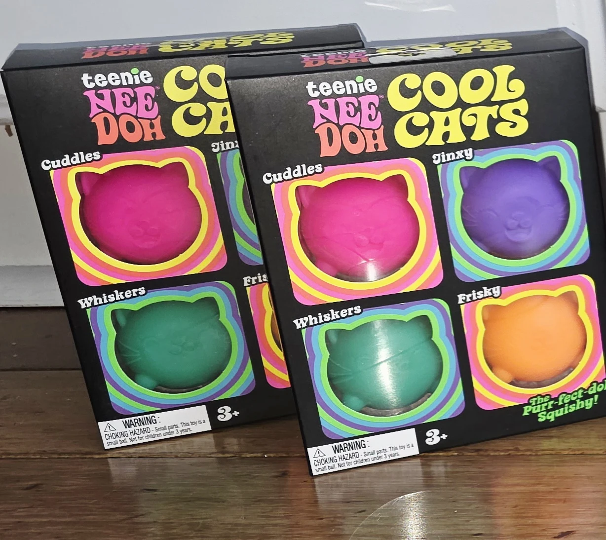 Nee Doh Teenie Cool Cats Multipack Squishy Toys