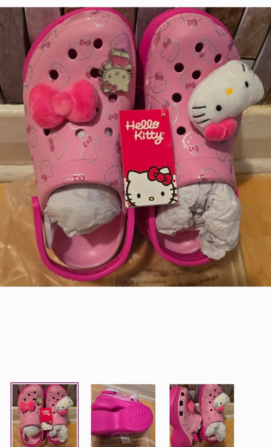 Hello Kitty Crocs Pink Clogs Jibbitz