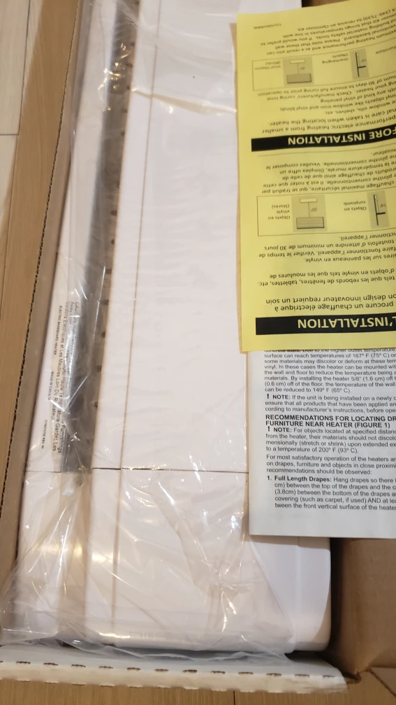 Two (2) Dimplex 25-inch 750W Linear Convector Baseboard Heater - photo 3