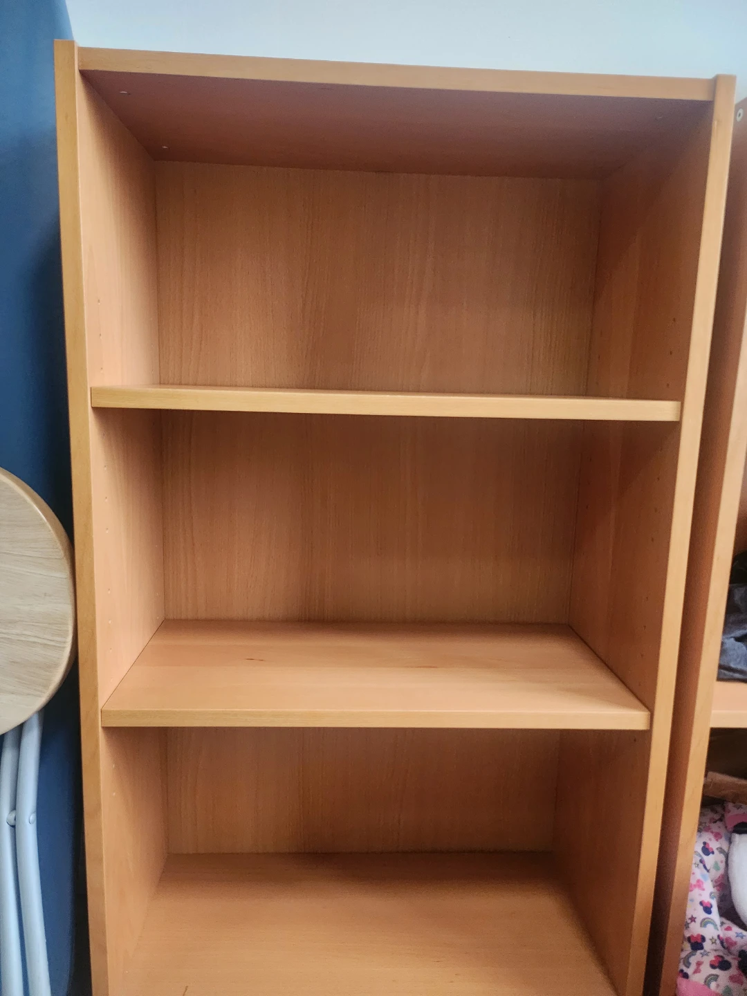Light Brown Wooden Bookshelf