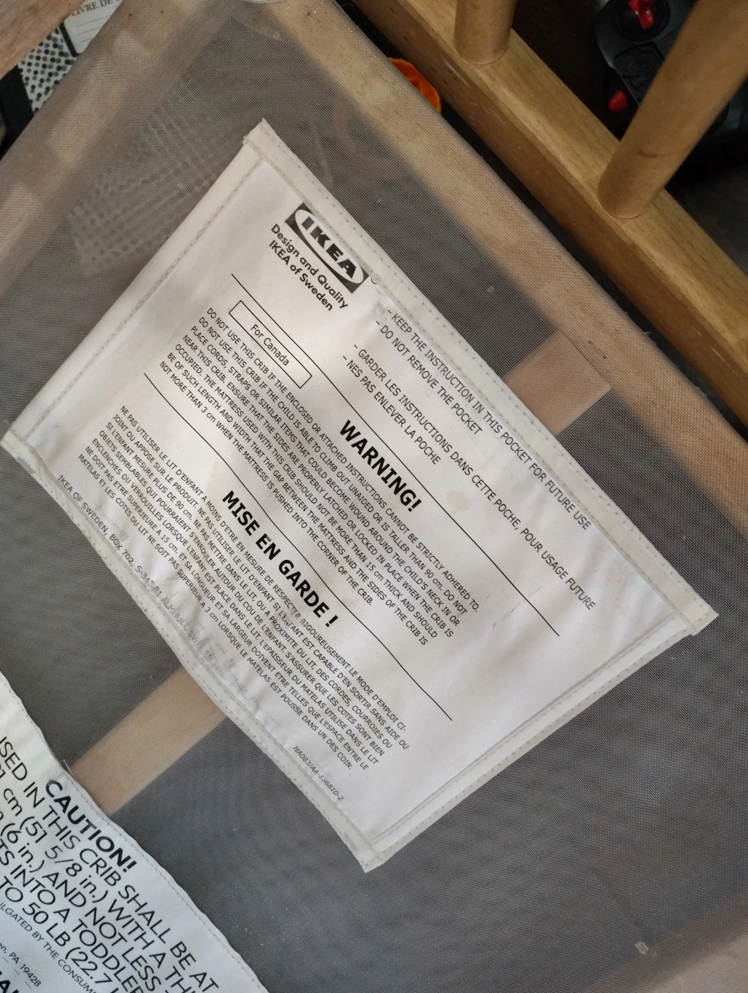 IKEA Wooden Crib - photo 4