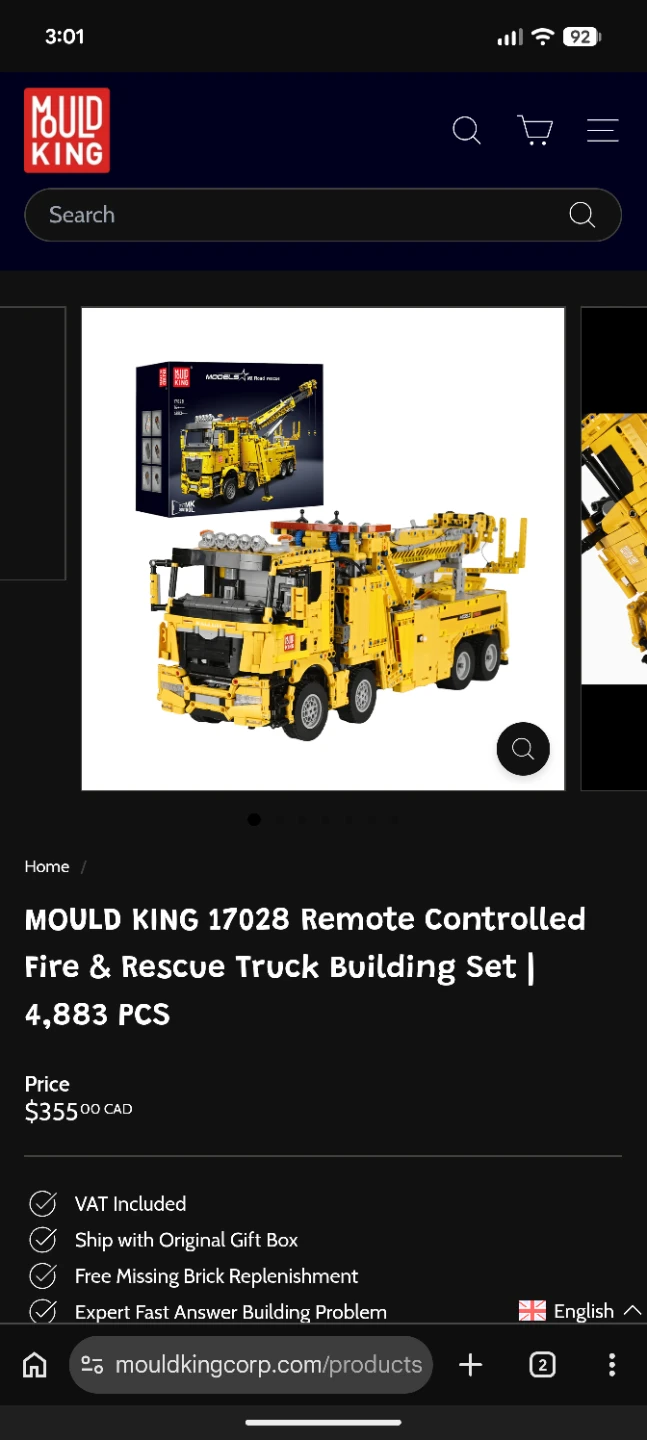 Brand New! Mould King 17028 Remote Controlled Set - photo 2
