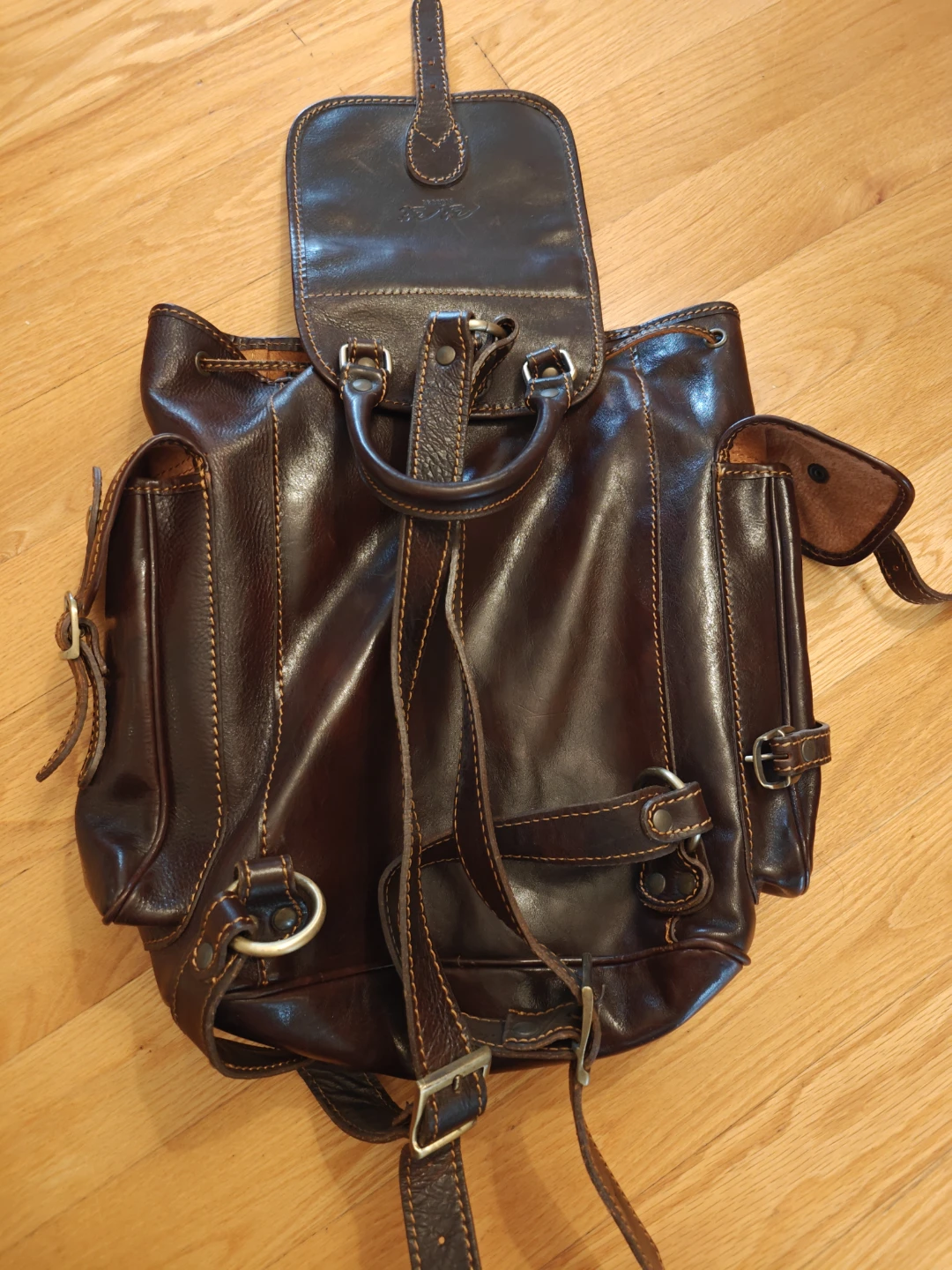 BIBI Firenze Brown Leather Backpack - photo 4