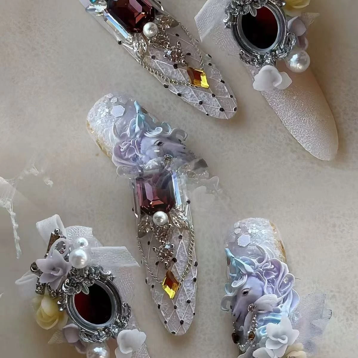 Unicorn Nail Art Charms & Mold Set - photo 4