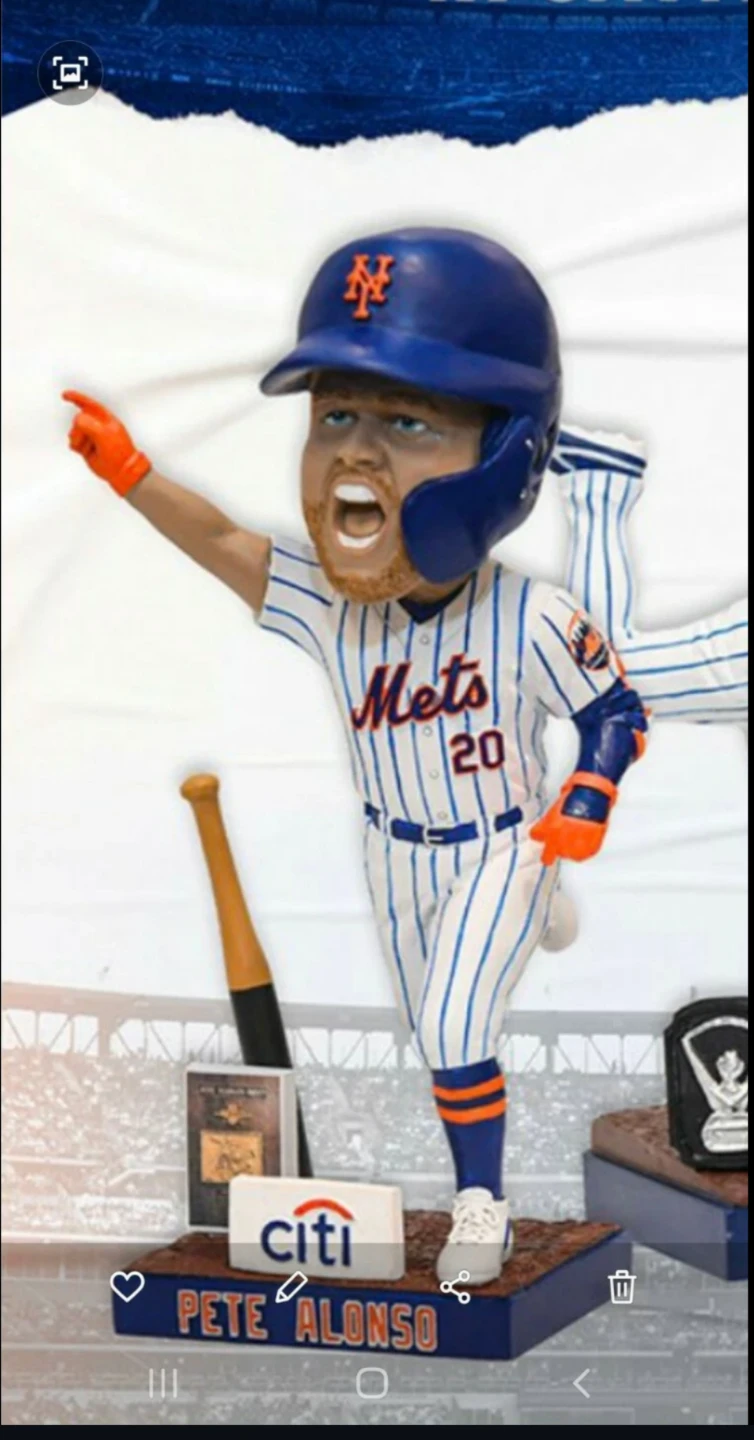 Pete Alonso "NL Rookie of the Year" Bobblehead - photo 2