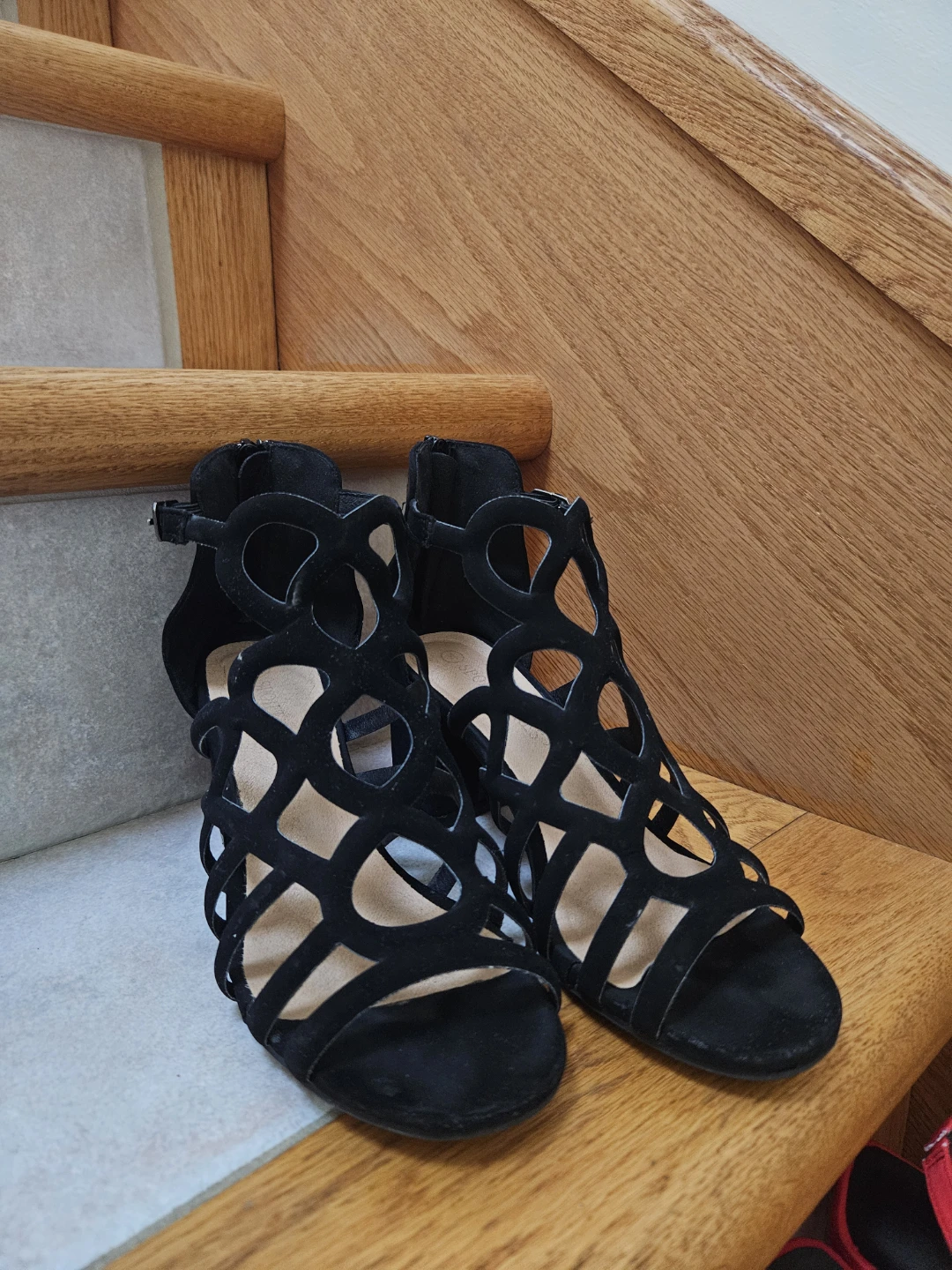 Black Strappy Heels