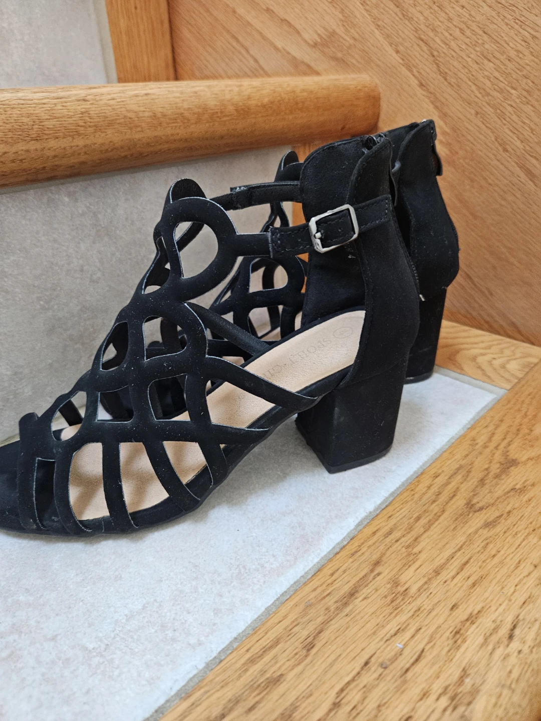 Black Strappy Heels - photo 2
