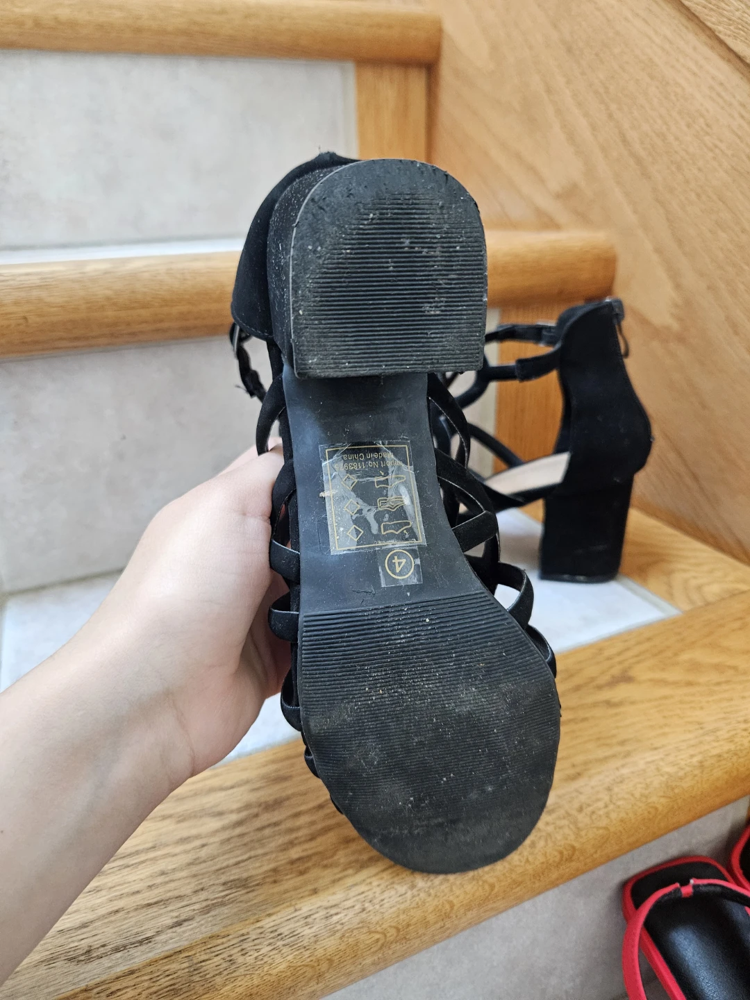 Black Strappy Heels - photo 3
