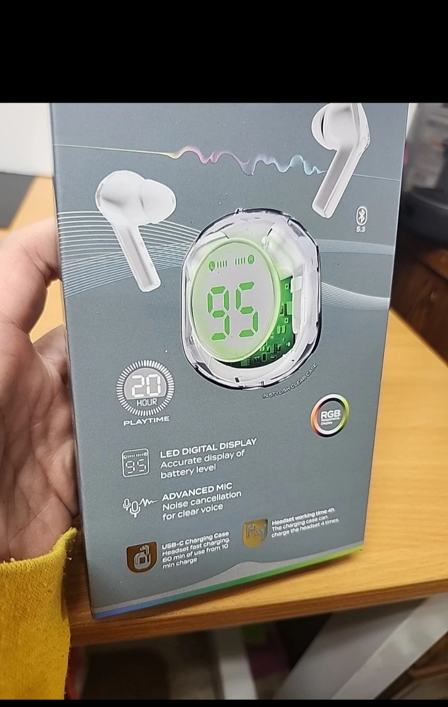 Acellories GEMSTONE PRO Wireless Earbuds with LED Display - photo 2