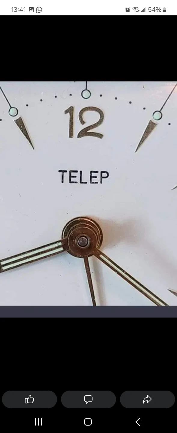 Vintage Telep travel alarm clock 1950s - photo 4