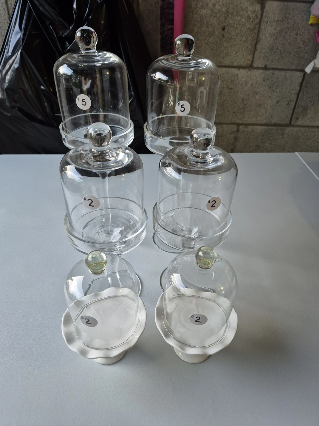 Large, Medium & Small Cloches - Home/Event Decor