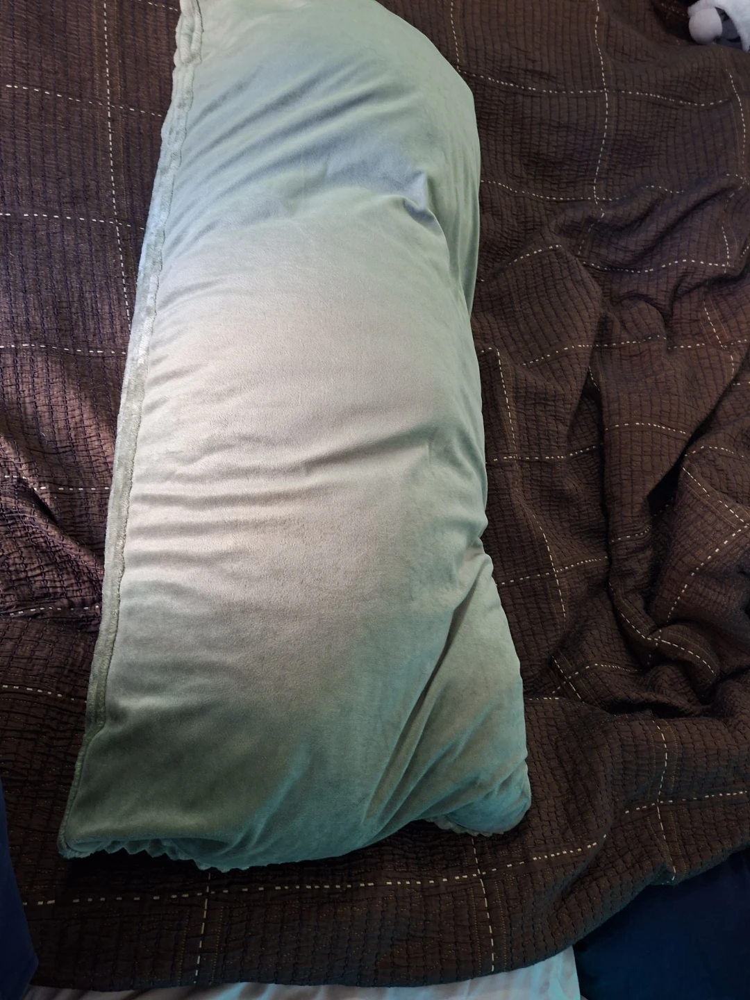 Light Green Corduroy Body Pillow - photo 2