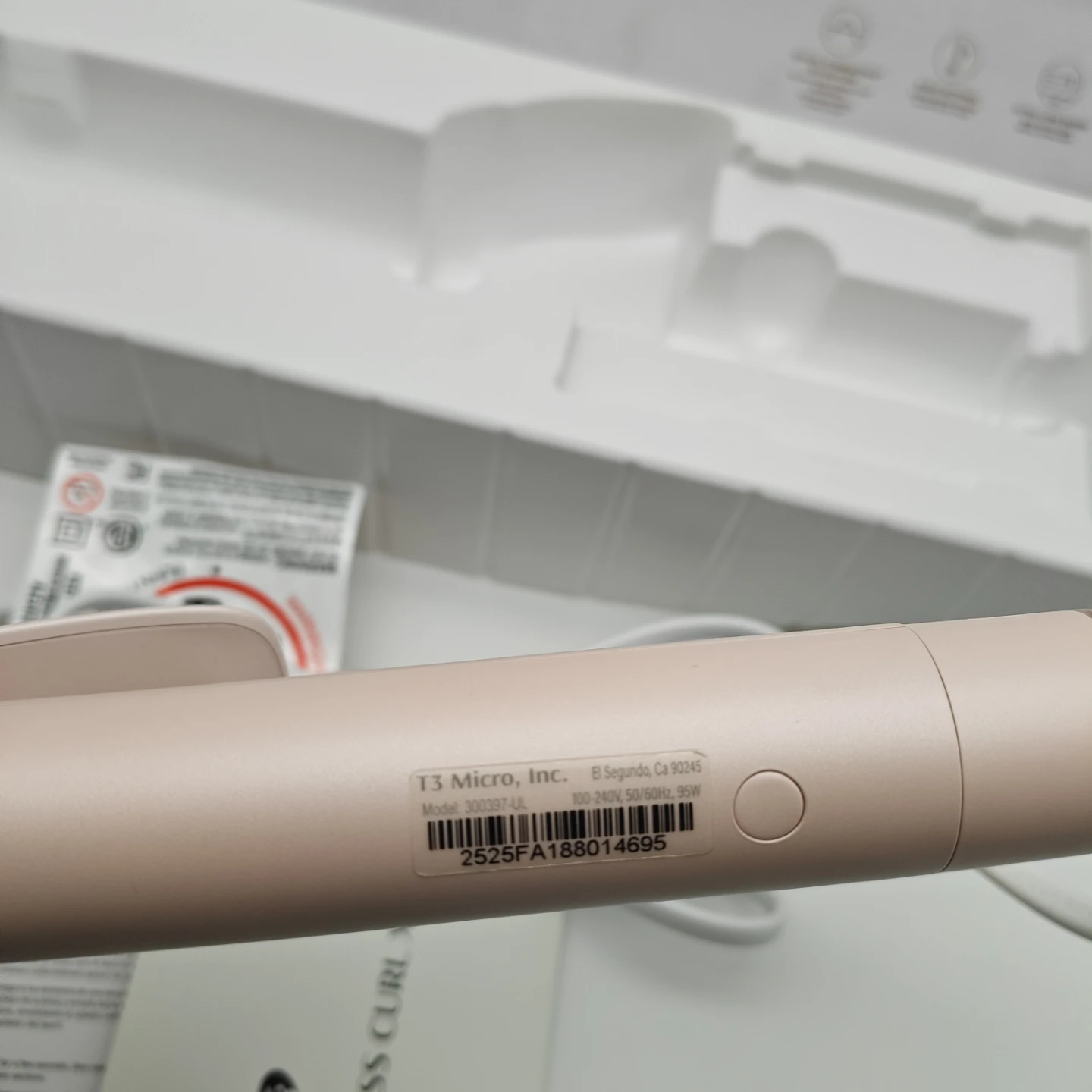 T3 Singlepass Curl X 1 1/4" Curling Iron - Rose Gold - photo 2