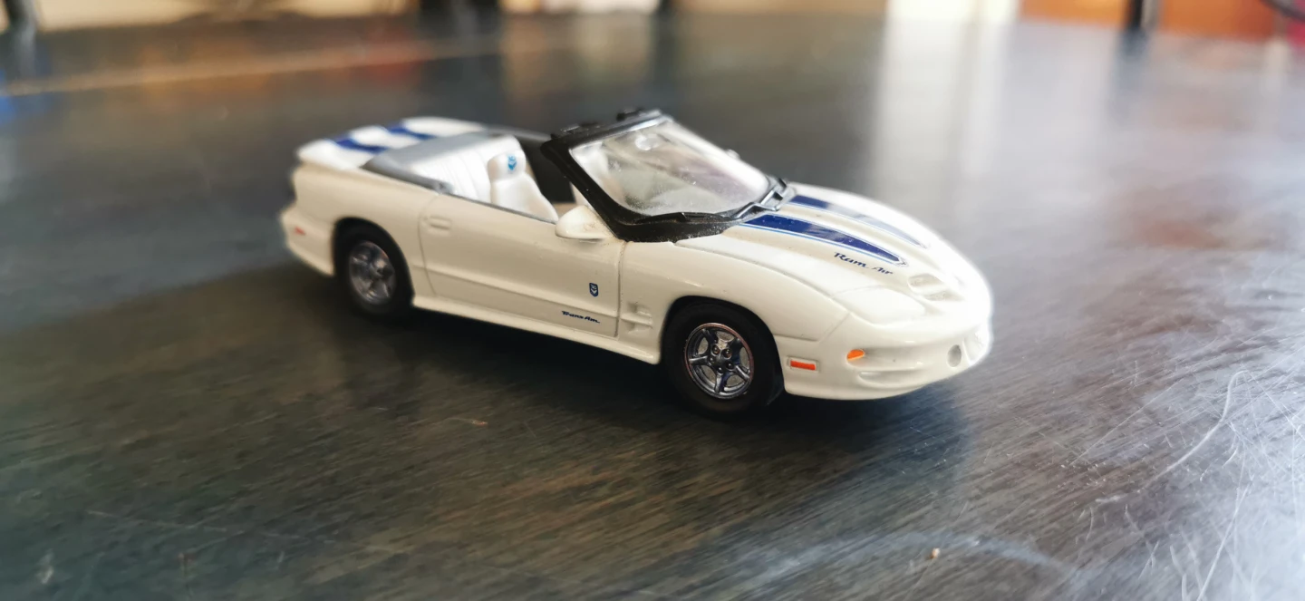 White 1998 Pontiac Firebird Trans Am Convertible Model Car - photo 2
