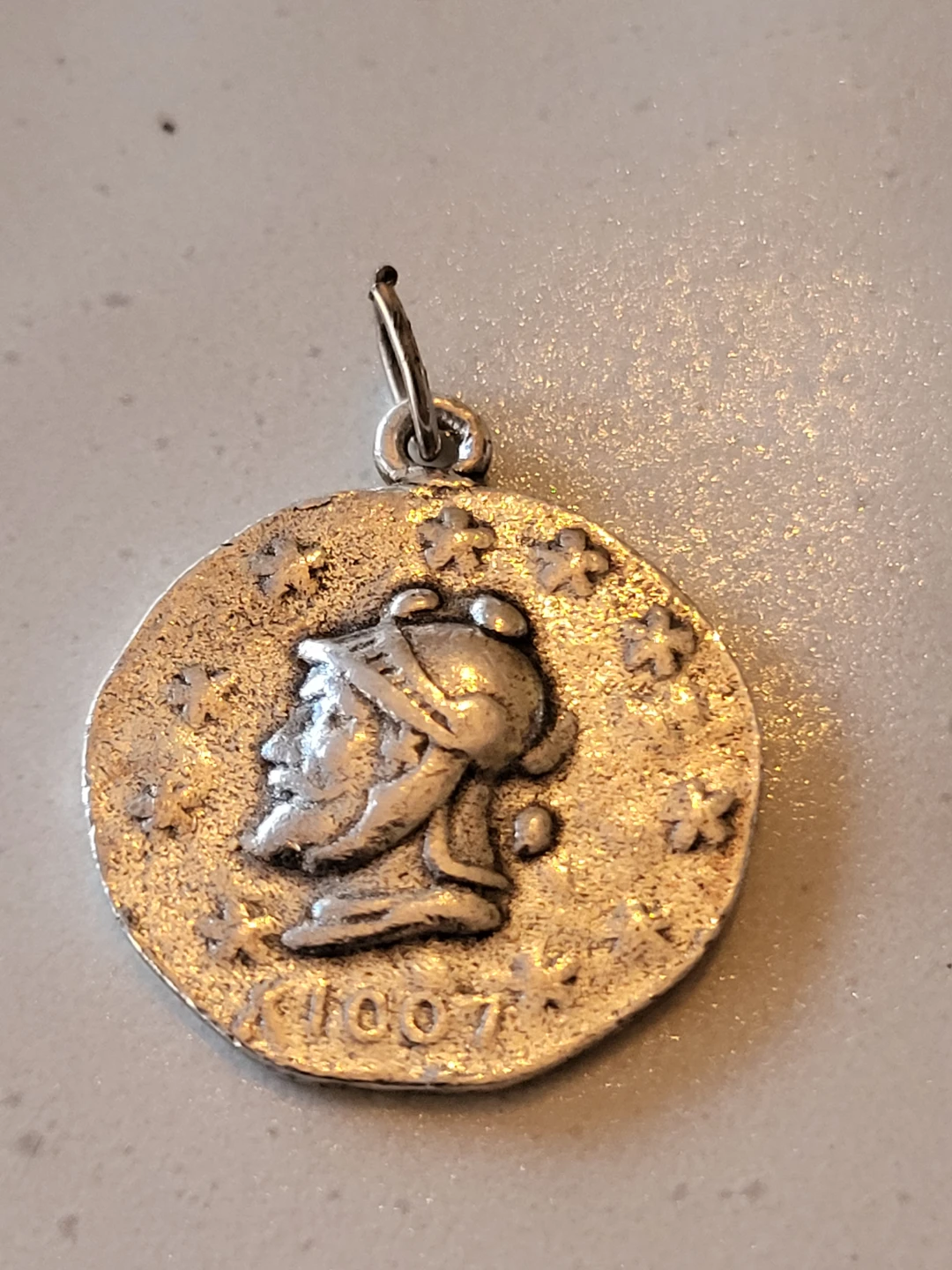 Vintage Roman Coin Charm