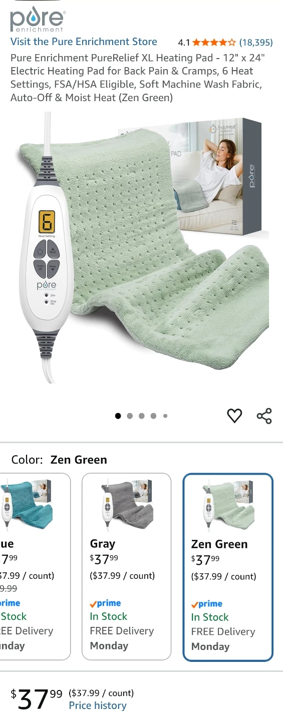 Pure Enrichment PureRelief XL Plush Heating Pad - photo 2