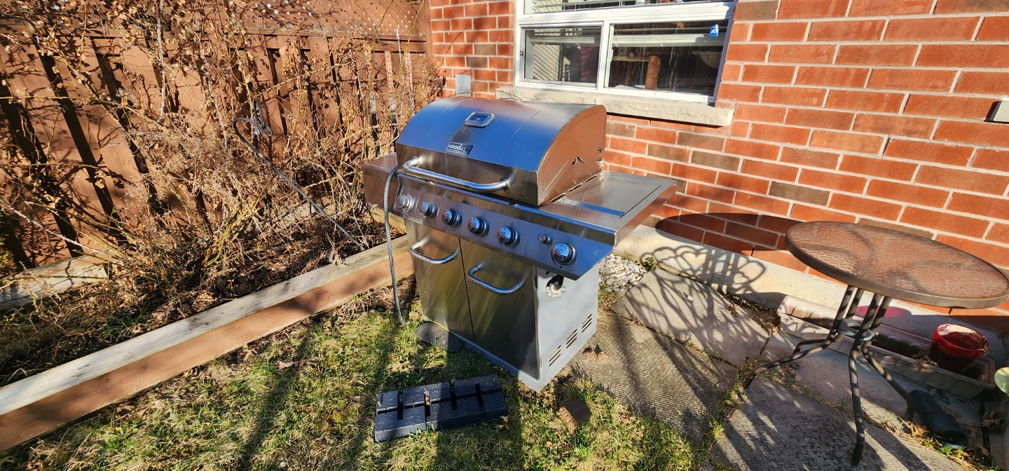 Nexgrill Stainless Steel Propane Gas Grill with Side Burner