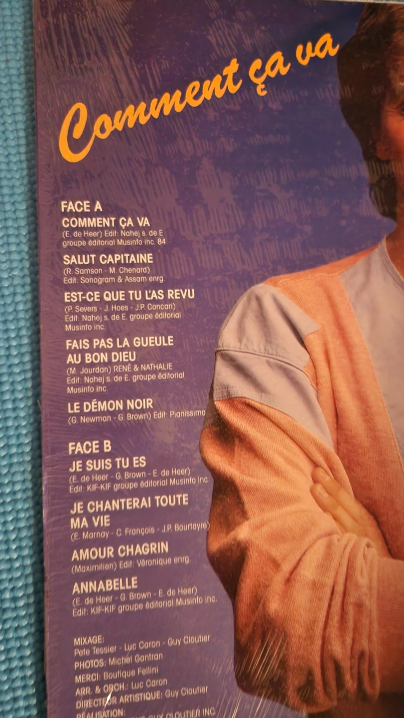 René Simard Comment ça va Vinyl Record - photo 3