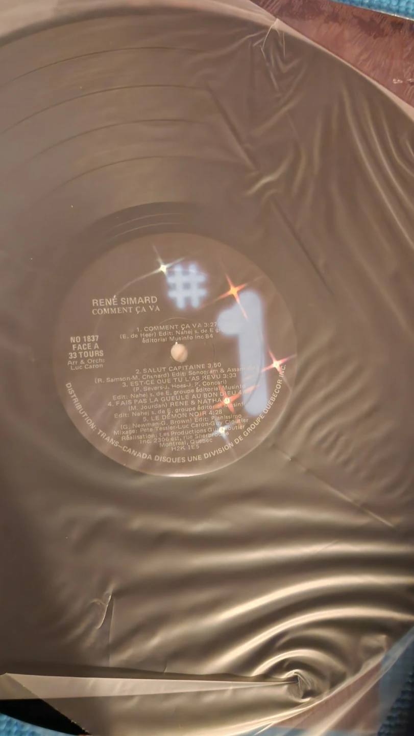 René Simard Comment ça va Vinyl Record - photo 5