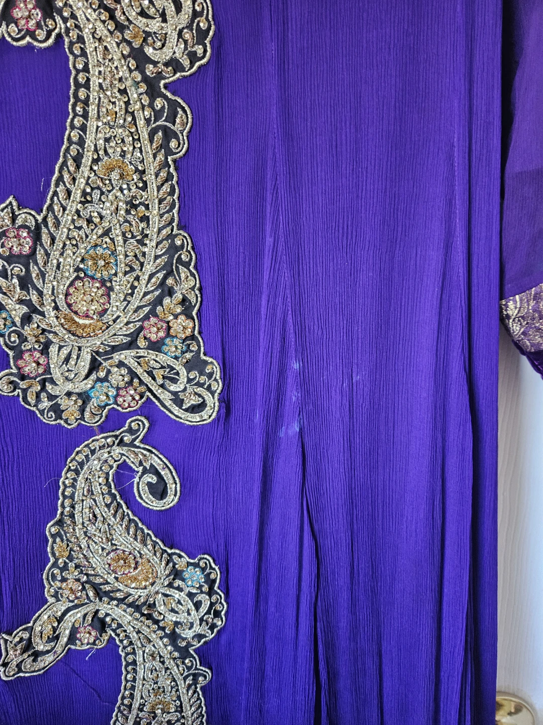 Purple Pakistani women's suit - photo 4