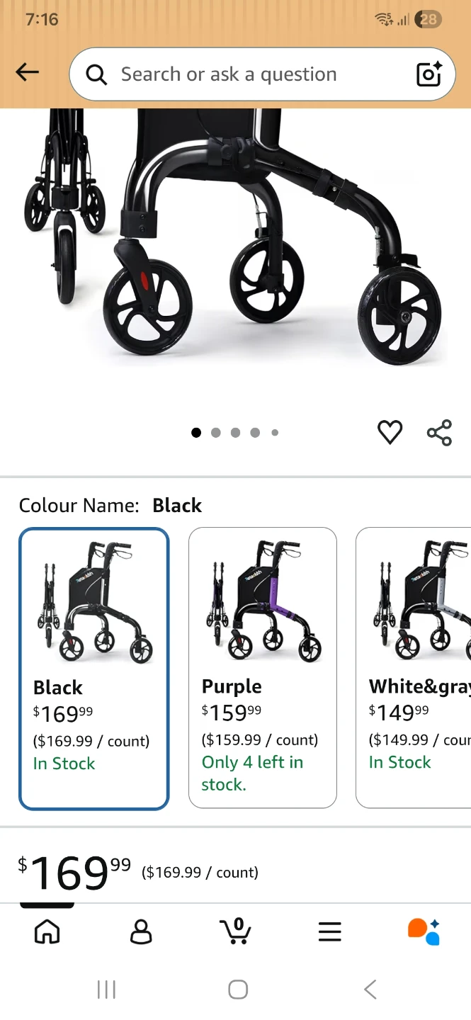 Retaoldth 3-Wheel Rollator Walker - photo 3
