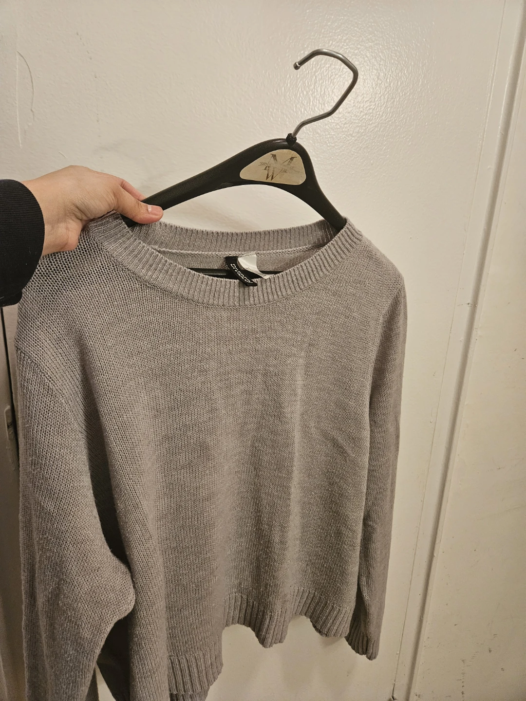 Divided Grey Knit Sweater