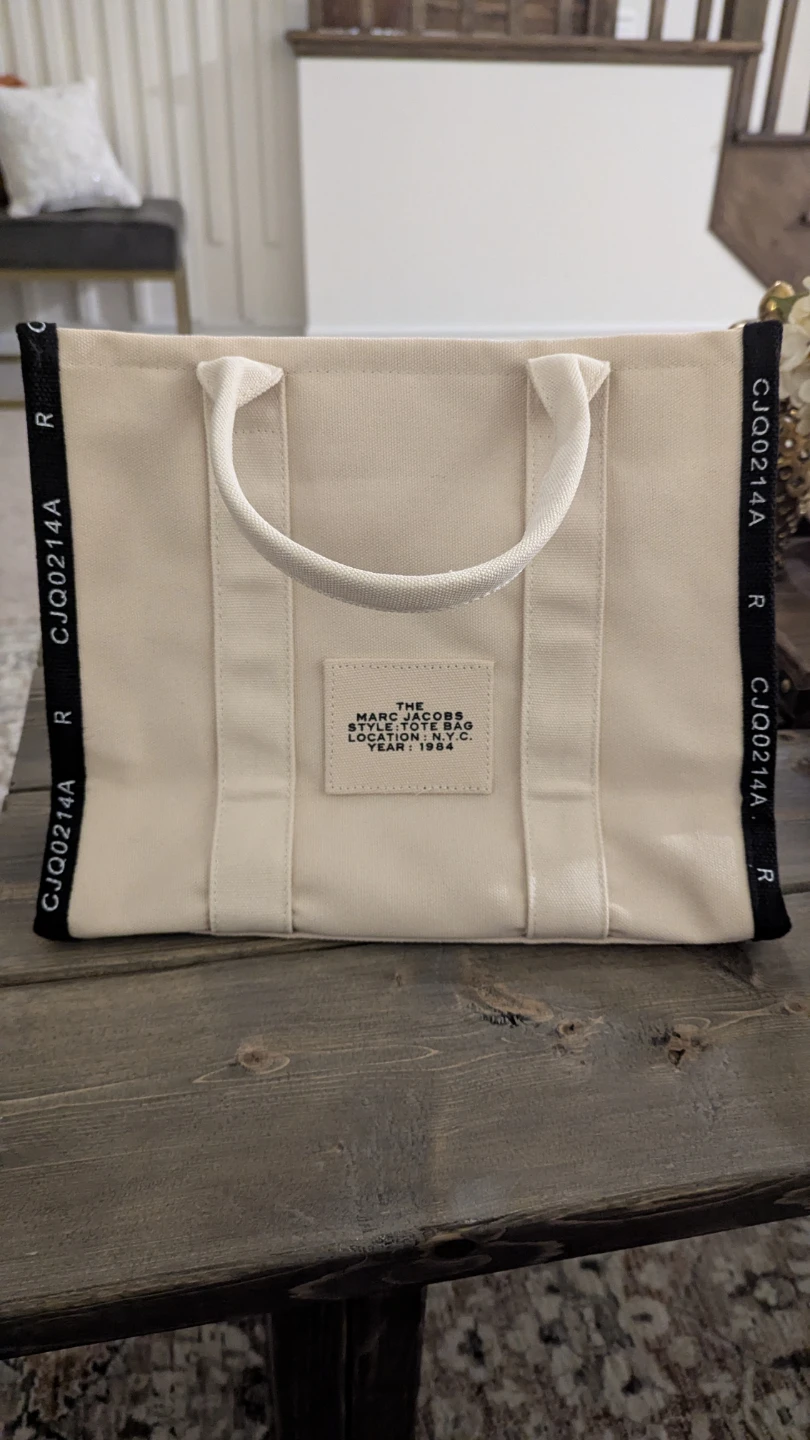 Marc Jacobs The Tote Bag Canvas Cream - photo 2