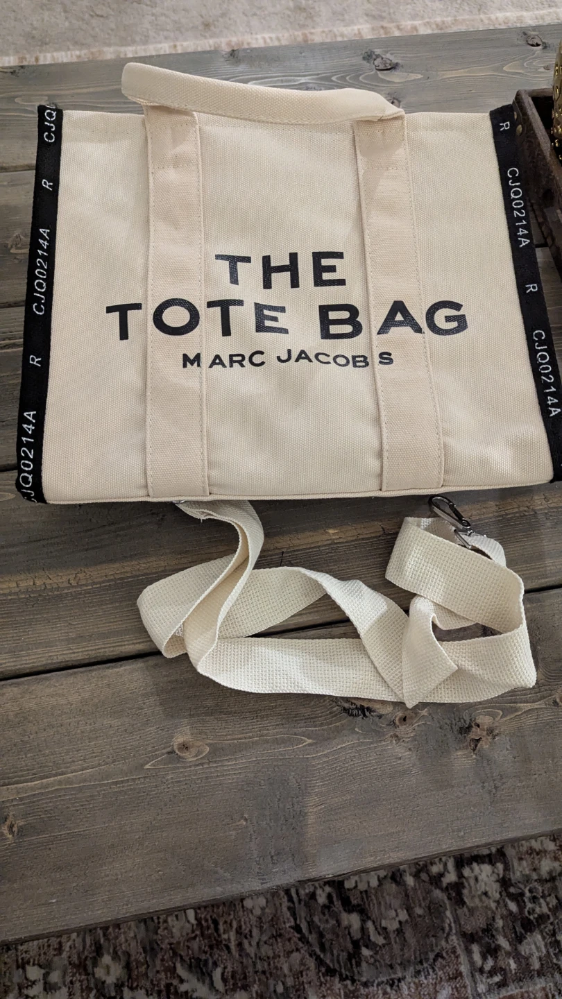 Marc Jacobs The Tote Bag Canvas Cream - photo 3