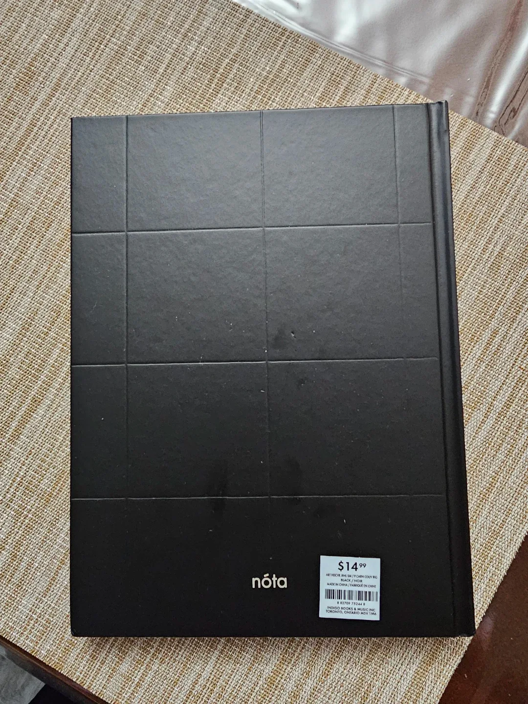 nóta Small Hardcover Window Pane Journal, Black (Qty: 2) 🌱 - photo 2