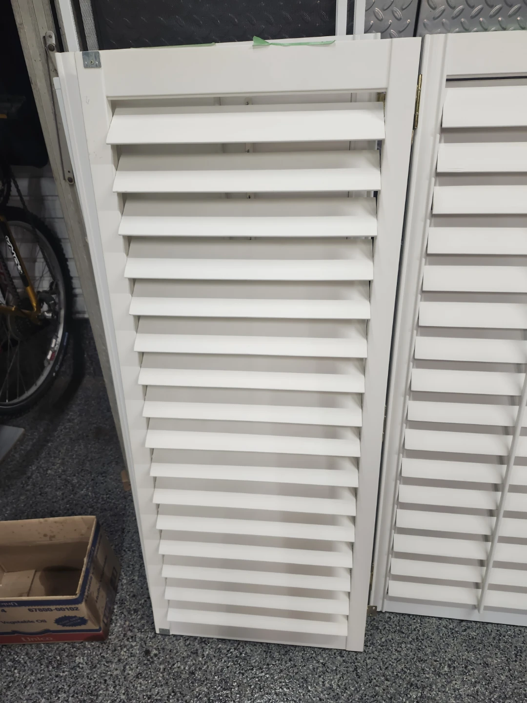 3 White Interior  Wooden Window Shutters