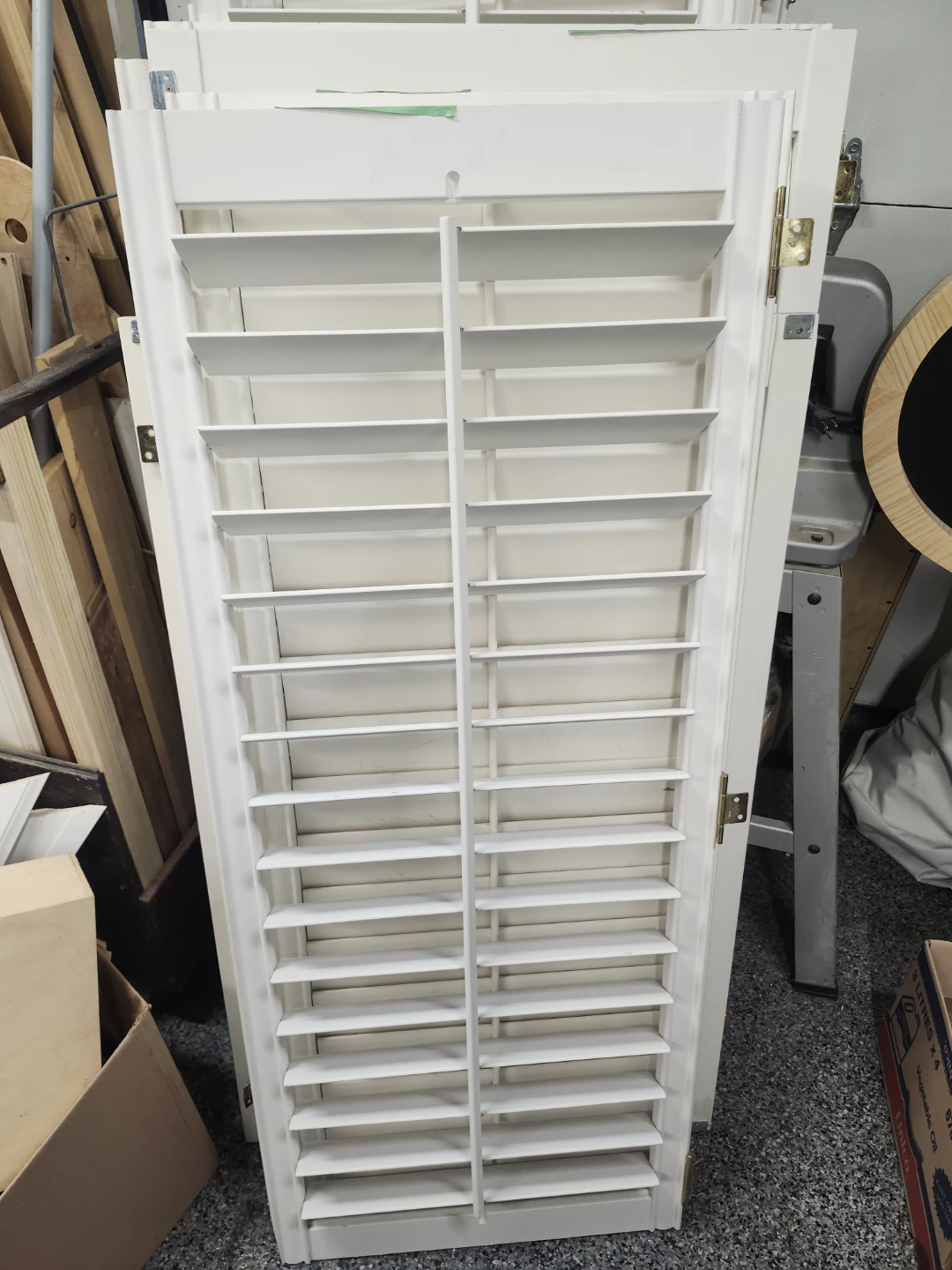 3 White Interior  Wooden Window Shutters - photo 2