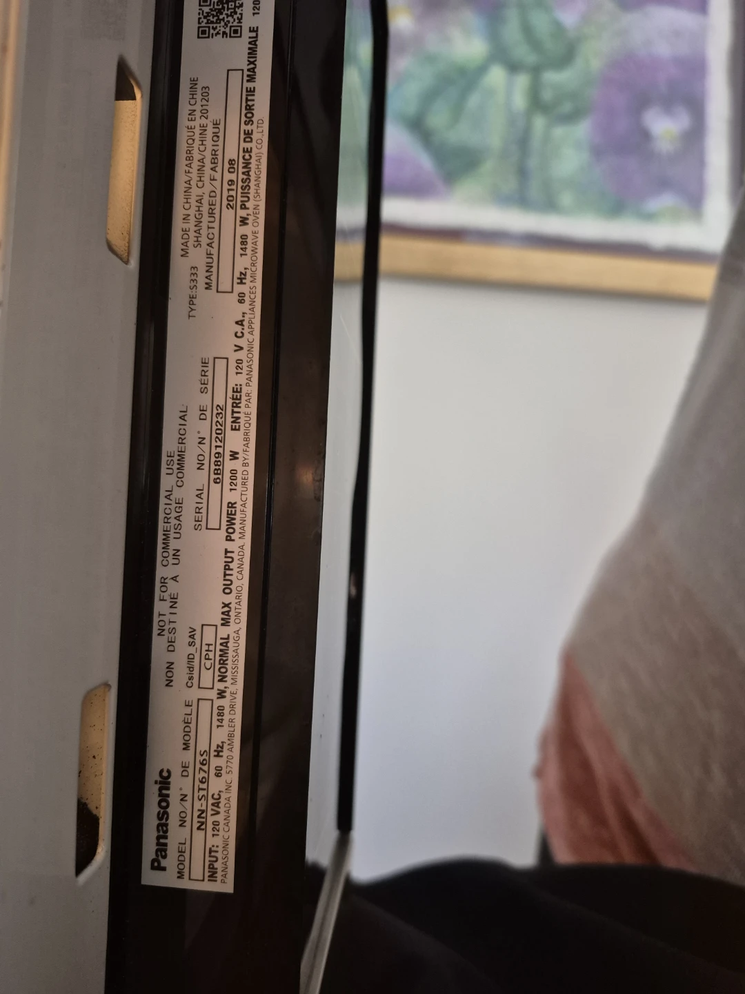 Panasonic Inverter Microwave Oven model# NN-St6765 - photo 4