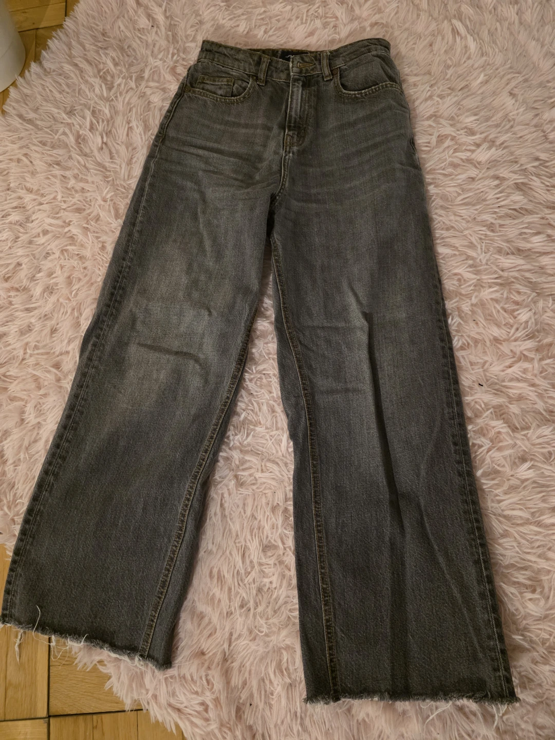 Frank And Oak Grey Wide Leg Jeans - Size 26 - photo 2