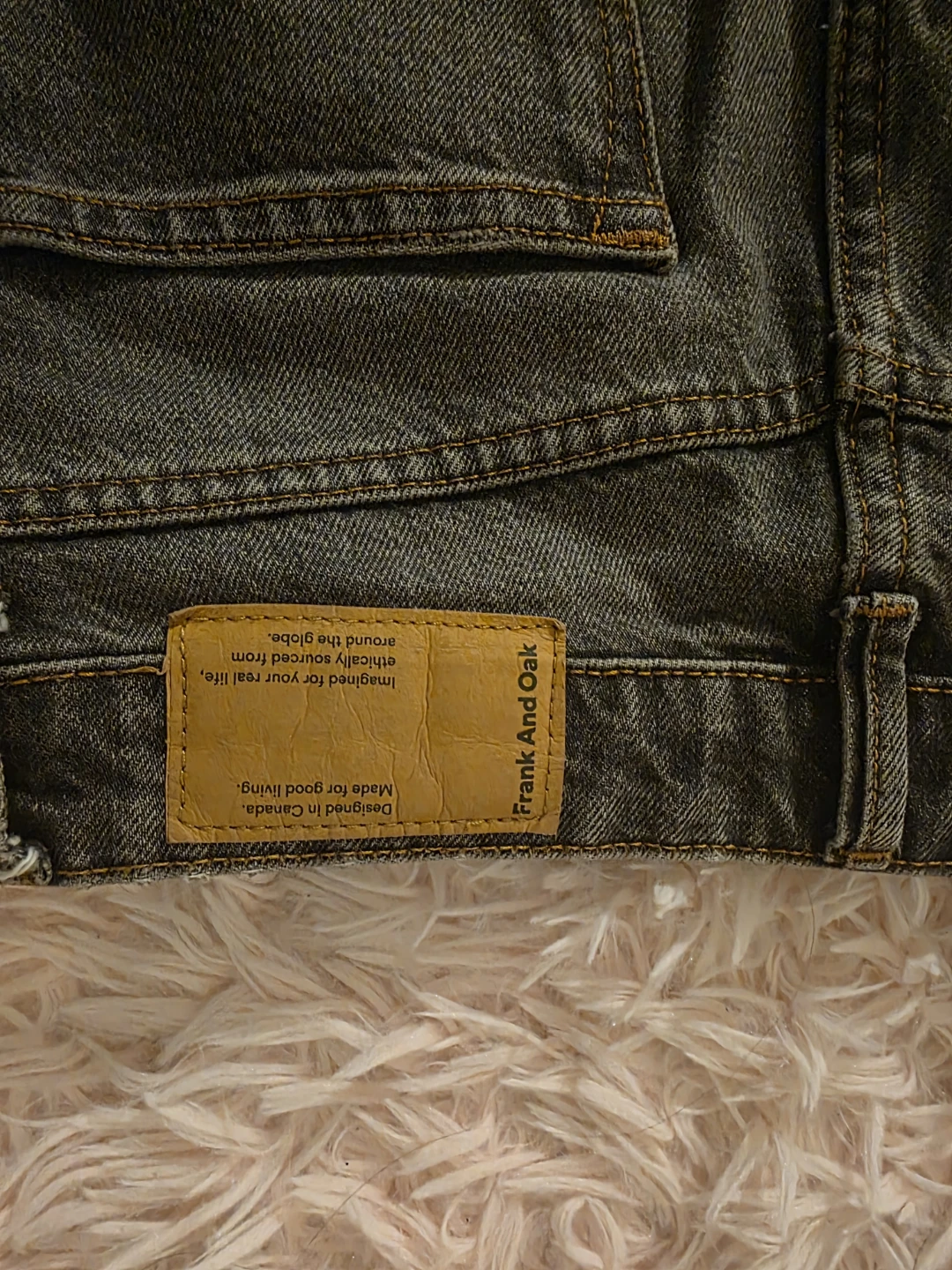 Frank And Oak Grey Wide Leg Jeans - Size 26 - photo 3