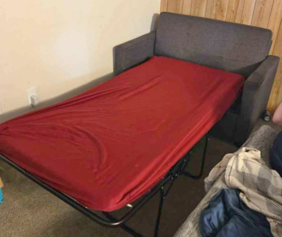 Gray Loveseat Sofa Bed