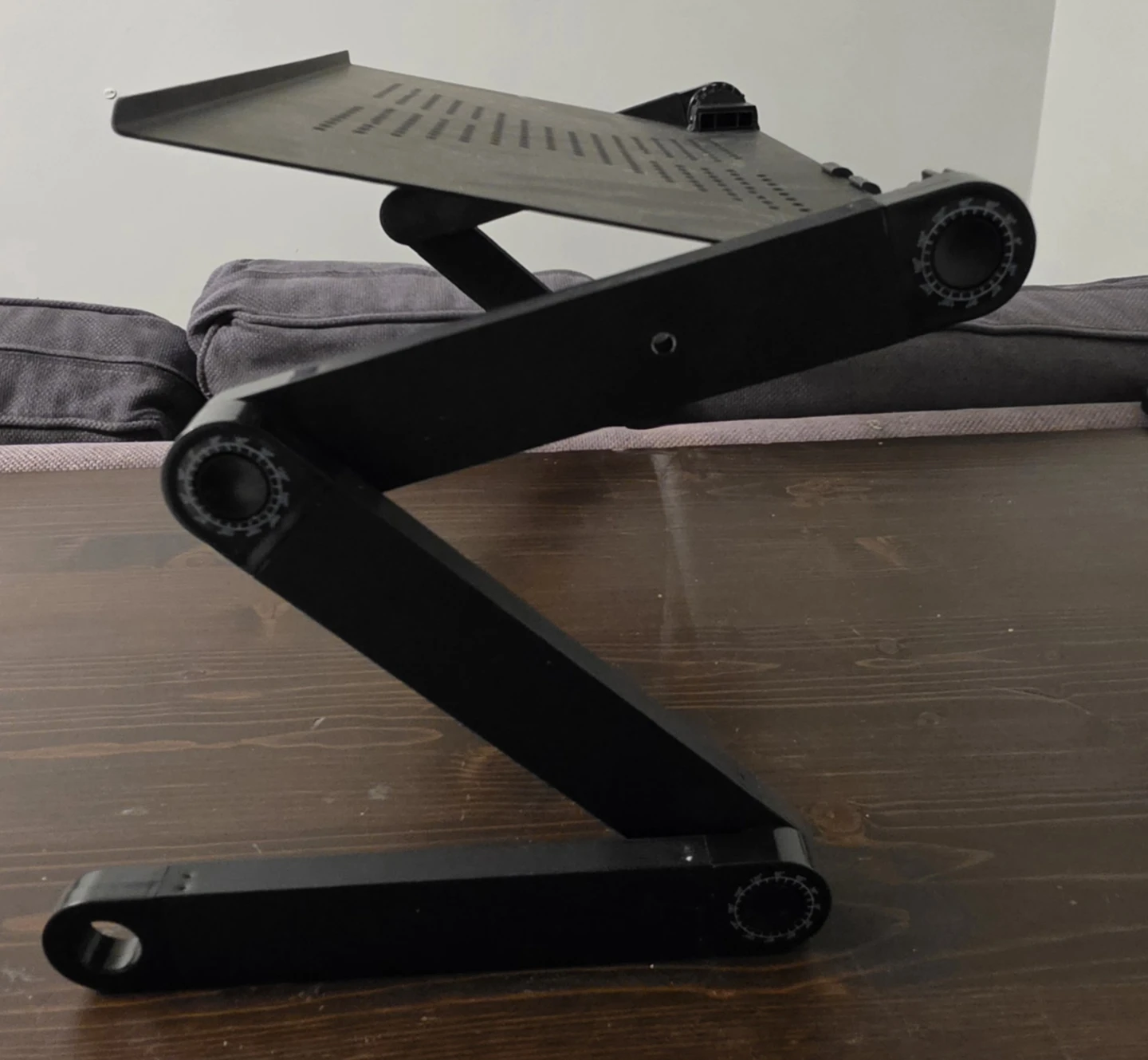 Adjustable Black Laptop Stand - photo 2