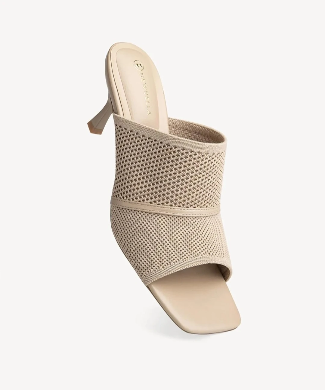 NEWBELLA Beige Knit Mules Heels - photo 2
