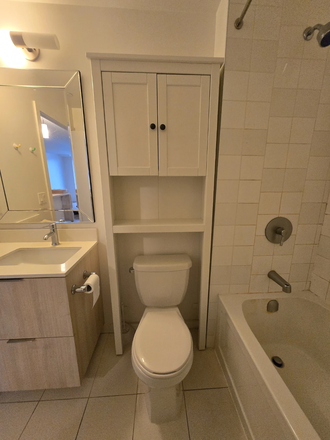 White Bathroom Storage Cabinet