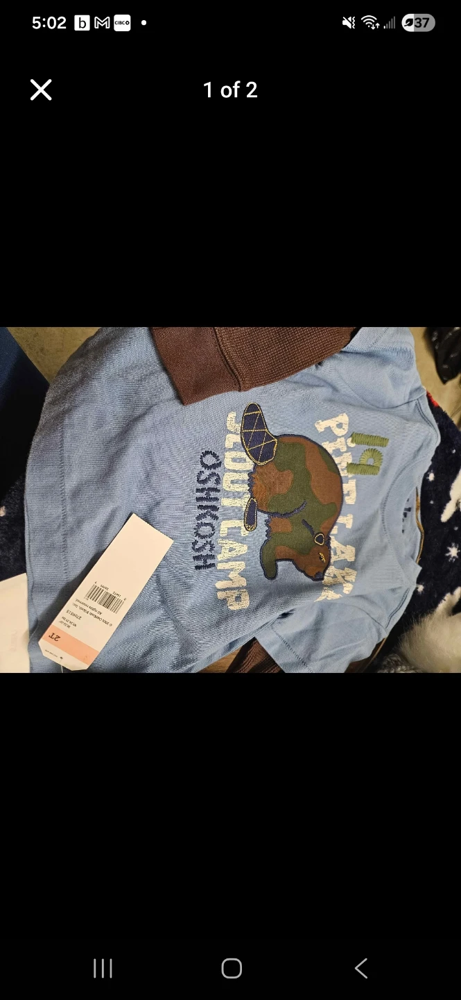 OshKosh B'gosh "Scout Camp" Beaver T-Shirt - Size 2T