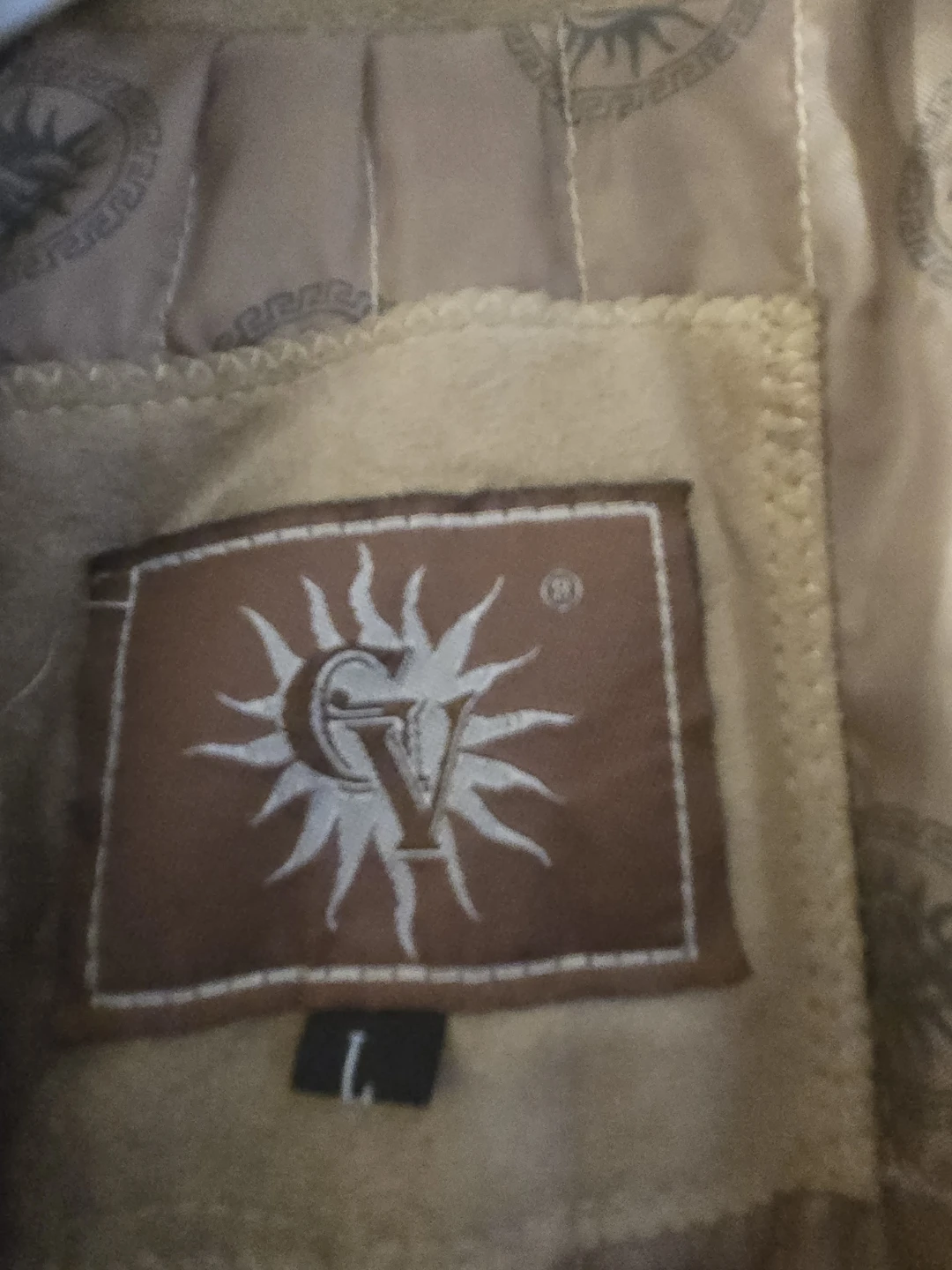 CV Suede-like Jacket - Tan - Size L - photo 2